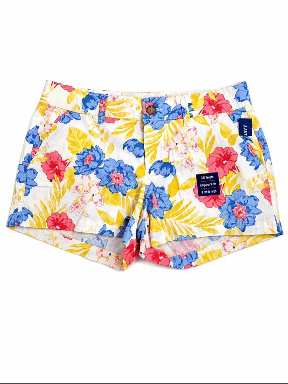 Old Navy Floral Shorts Size 2 Tropical Print 3.5" Inseam Cotton Summer